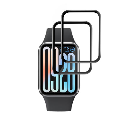 Film de protection Techsuit Nano Flex pour Xiaomi Smart Band 9 Pro, Set de 2 pièces, Plastique, Noir