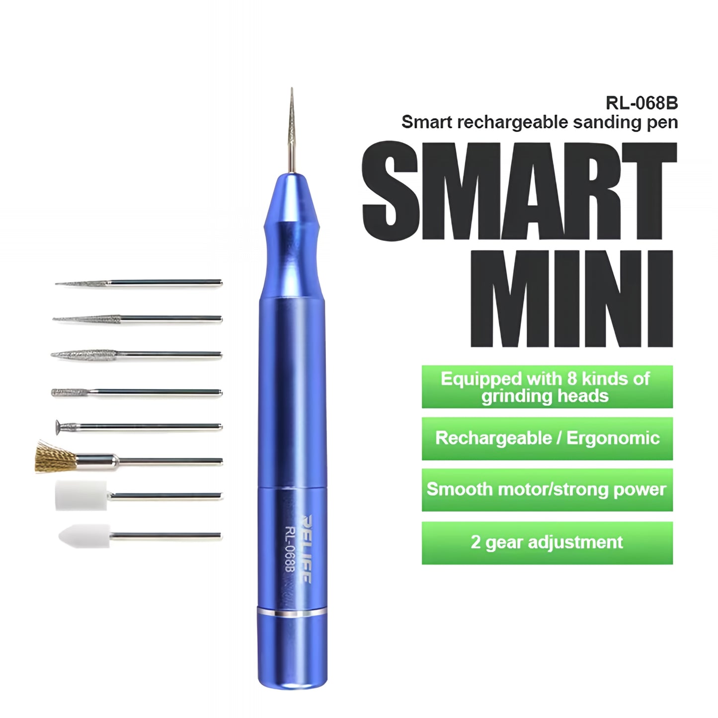 Fraise Électrique Relife RL-068B, Bleue
