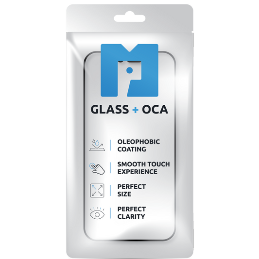 Verre Écran + OCA MP compatible avec Apple iPhone 14 Pro, Noir