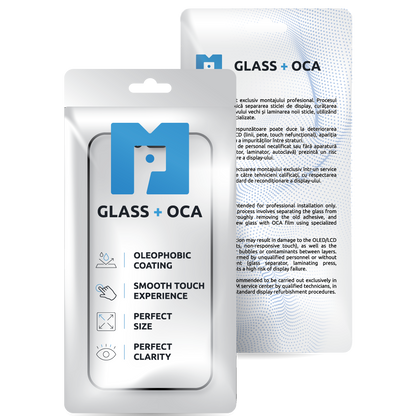Verre d'écran + OCA MP compatible avec Samsung Galaxy S25 Edge S937, Noir