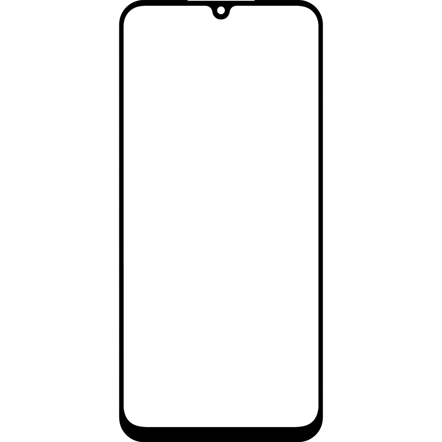 Verre d'écran + OCA Forward Shield pour Samsung Galaxy A25 A256, Noir