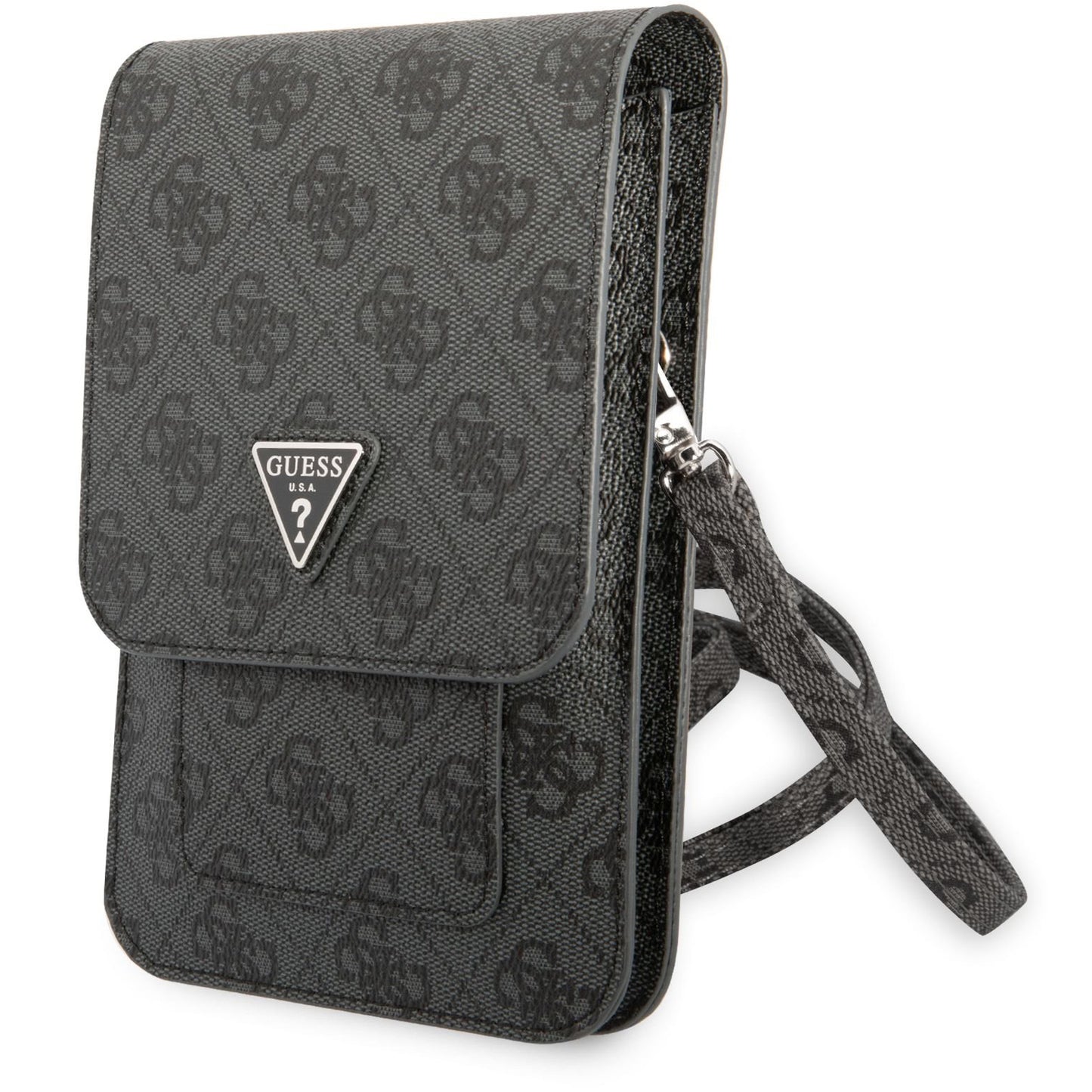 Sac Universel pour Téléphone, Guess, Logo Triangle 4G, Noir