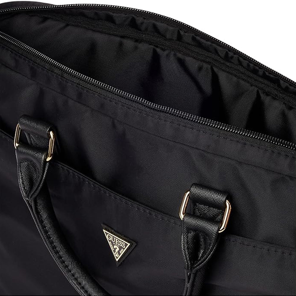 Sacoche Guess Triangle Logo pour ordinateur portable 16 pouces, noire