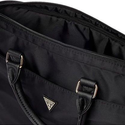 Sacoche Guess Triangle Logo pour ordinateur portable 16 pouces, noire