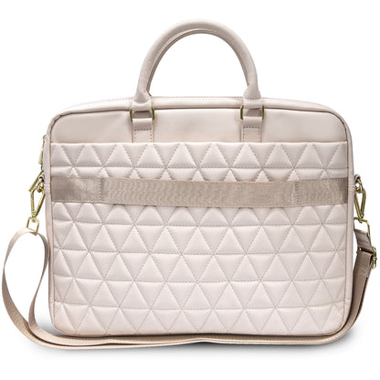 Sac Guess matelassé pour ordinateur portable 15 pouces, Rose