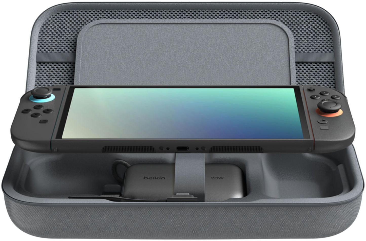 Sac de Protection Belkin Charging pour Console Nintendo Switch 2 / Switch / Switch OLED, Gris ENA001hqCH-V2
