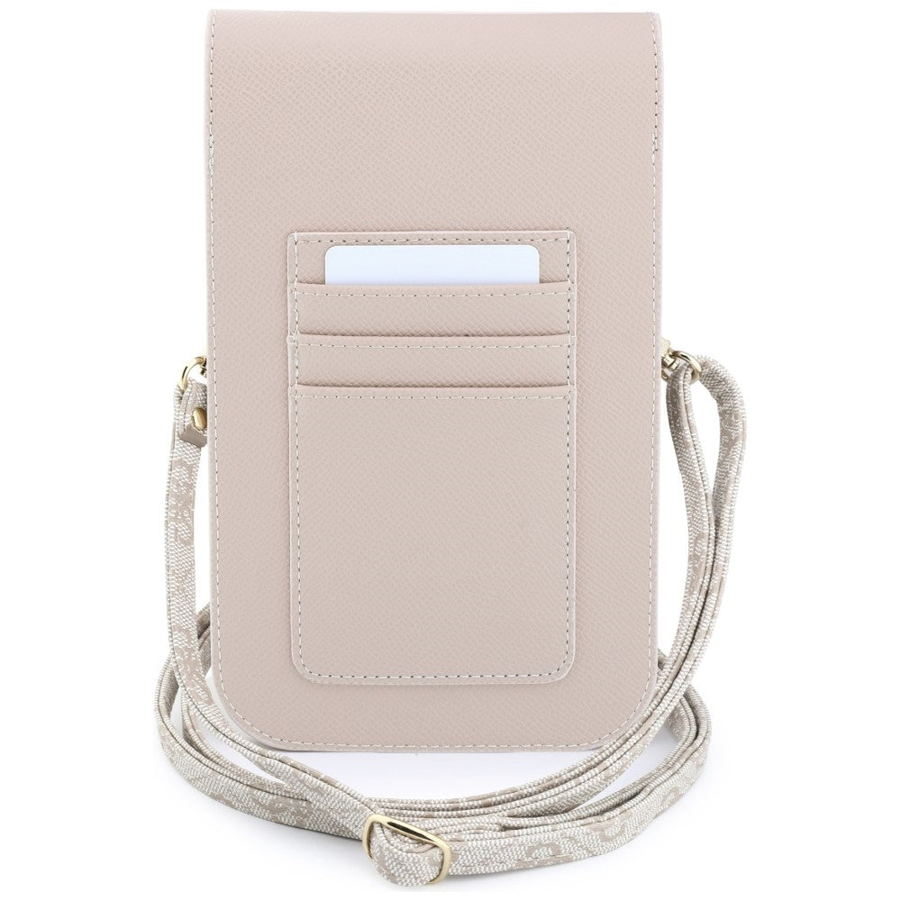 Sac Universel pour Téléphone, Guess, Logo Classique 4G Grainé, Rose