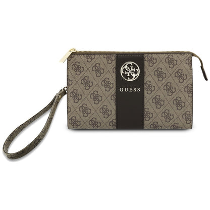 Sac universel pour téléphone, Guess, 4G Round Classic Logo Stripe, marron