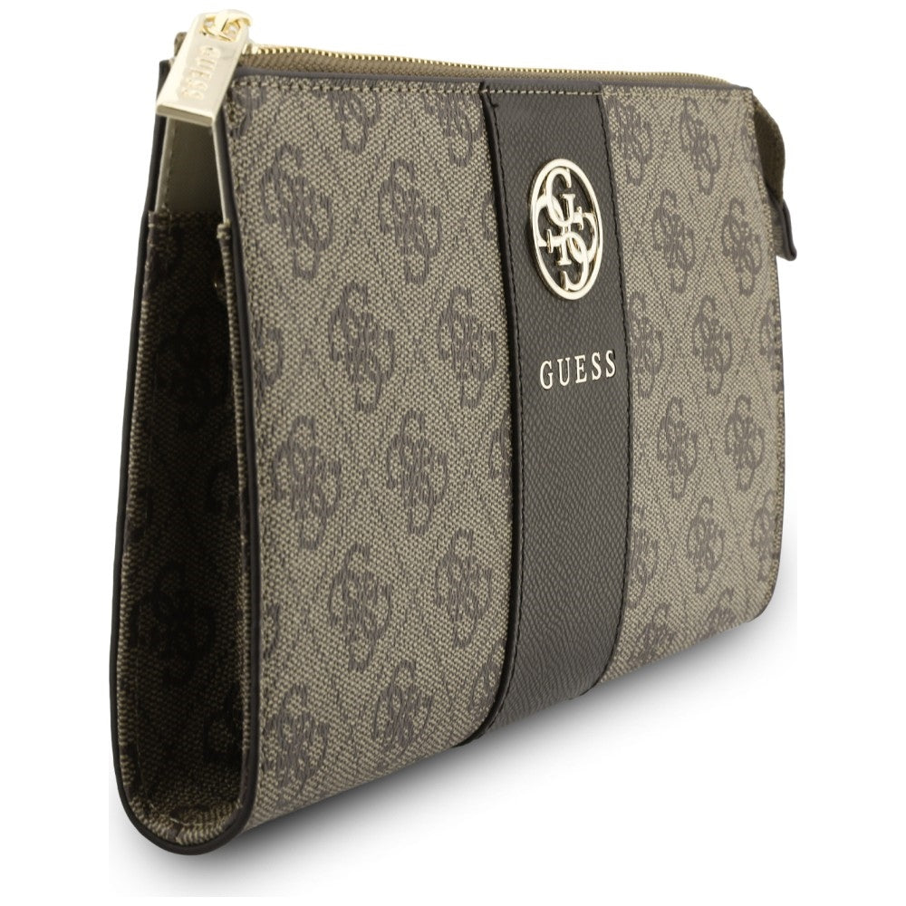 Sac universel pour téléphone, Guess, 4G Round Classic Logo Stripe, marron