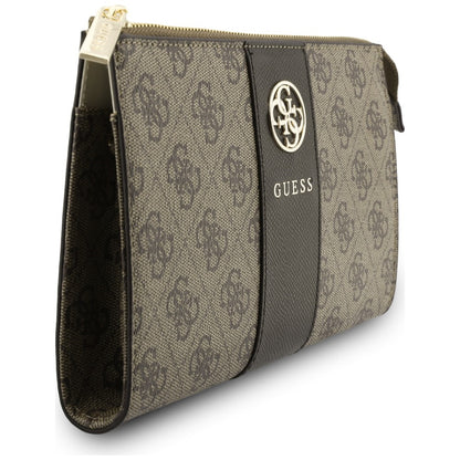 Sac universel pour téléphone, Guess, 4G Round Classic Logo Stripe, marron