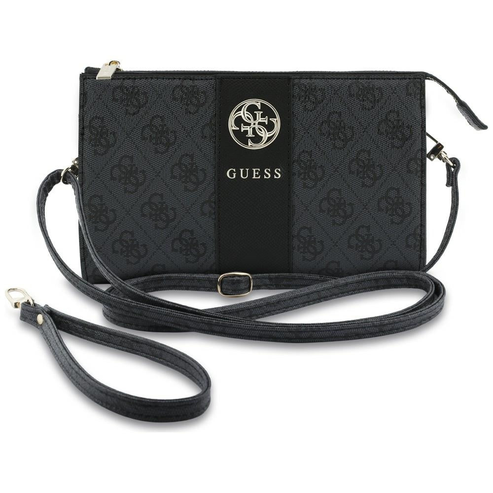 Sac universel pour téléphone, Guess, 4G Round Classic Logo Stripe, noir
