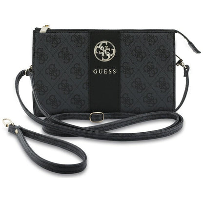 Sac universel pour téléphone, Guess, 4G Round Classic Logo Stripe, noir