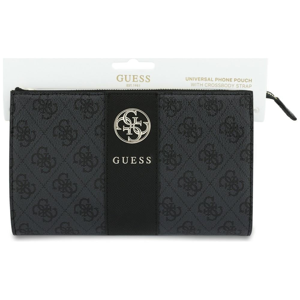 Sac universel pour téléphone, Guess, 4G Round Classic Logo Stripe, noir