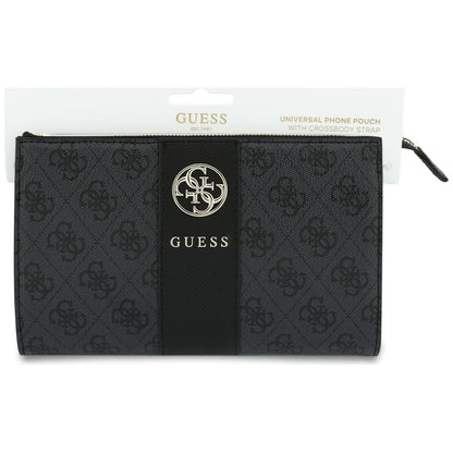 Sac universel pour téléphone, Guess, 4G Round Classic Logo Stripe, noir