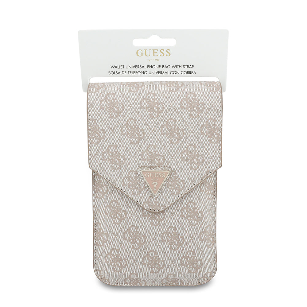 Sac Universel pour Téléphone, Guess, Fliptok Triangle 4G, Rose
