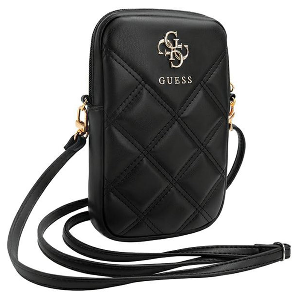 Universal Phone Bag, Guess, Quilted 4G, Black