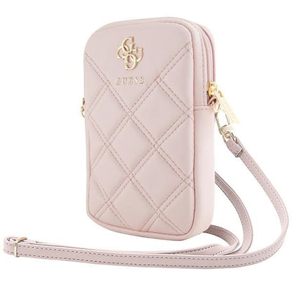 Sac Universel pour Téléphone, Guess, Quilted 4G, Rose.