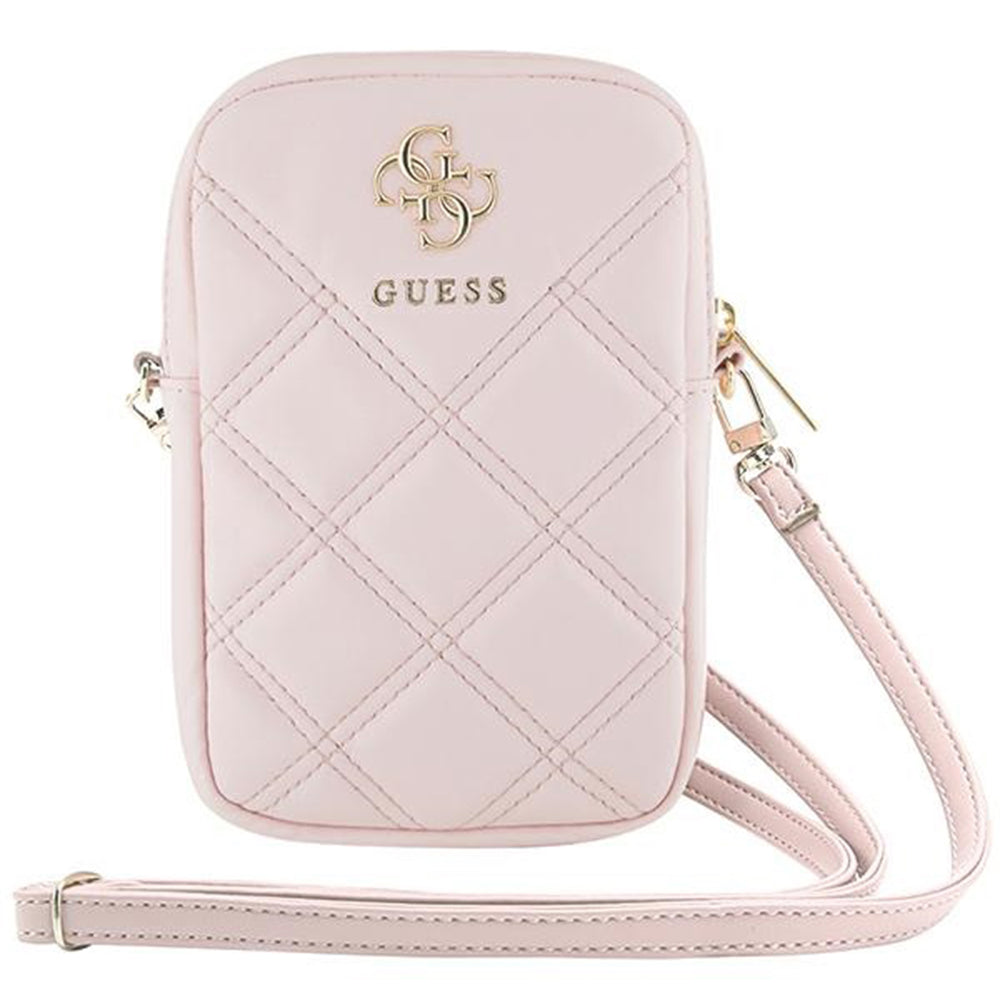 Sac Universel pour Téléphone, Guess, Quilted 4G, Rose.