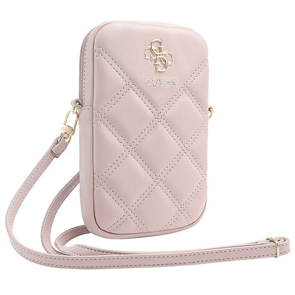 Sac Universel pour Téléphone, Guess, Quilted 4G, Rose.