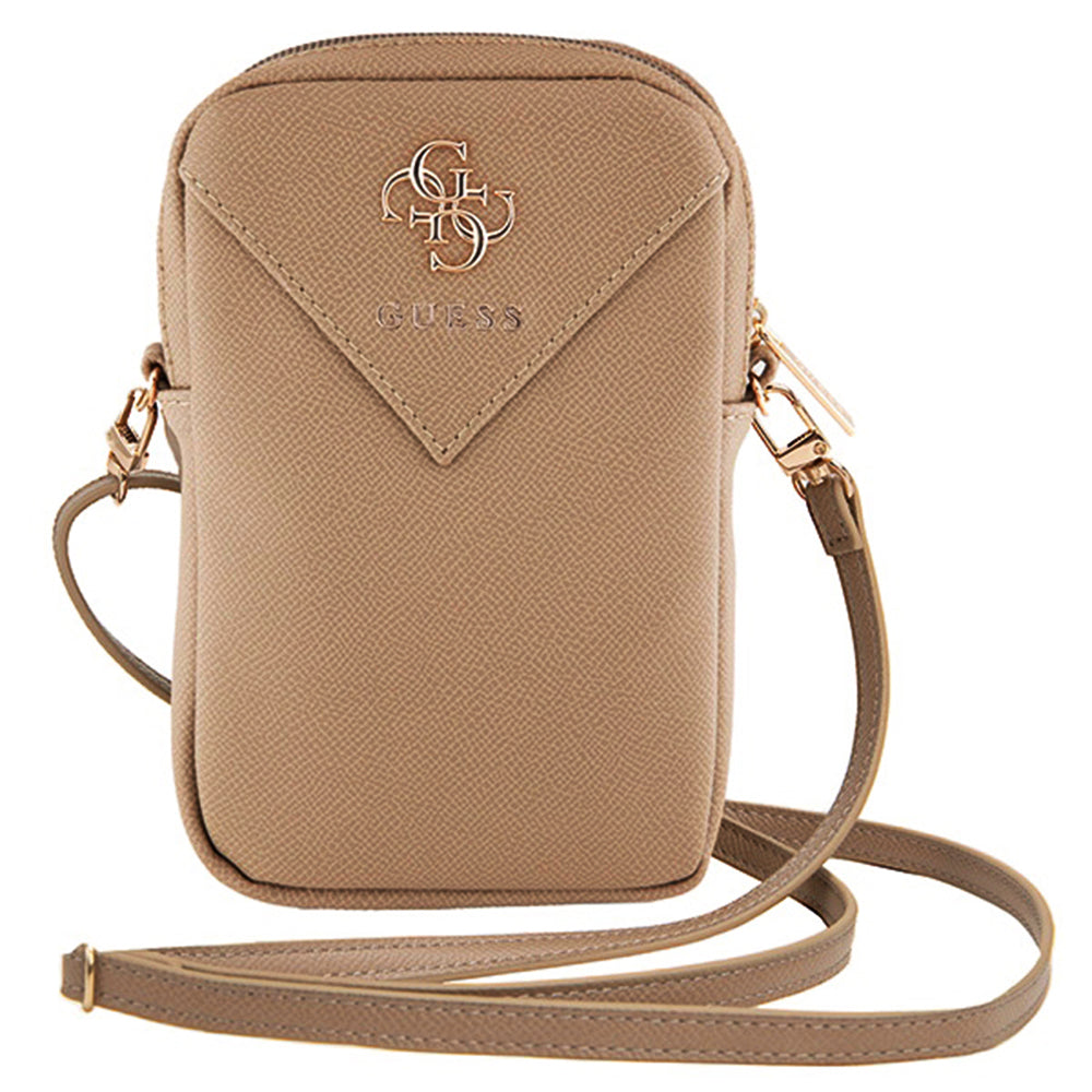 Sac Universel pour Téléphone, Guess, Triangle 4G, Doré