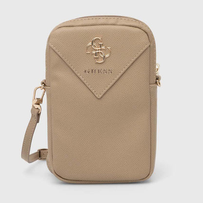 Sac Universel pour Téléphone, Guess, Triangle 4G, Doré