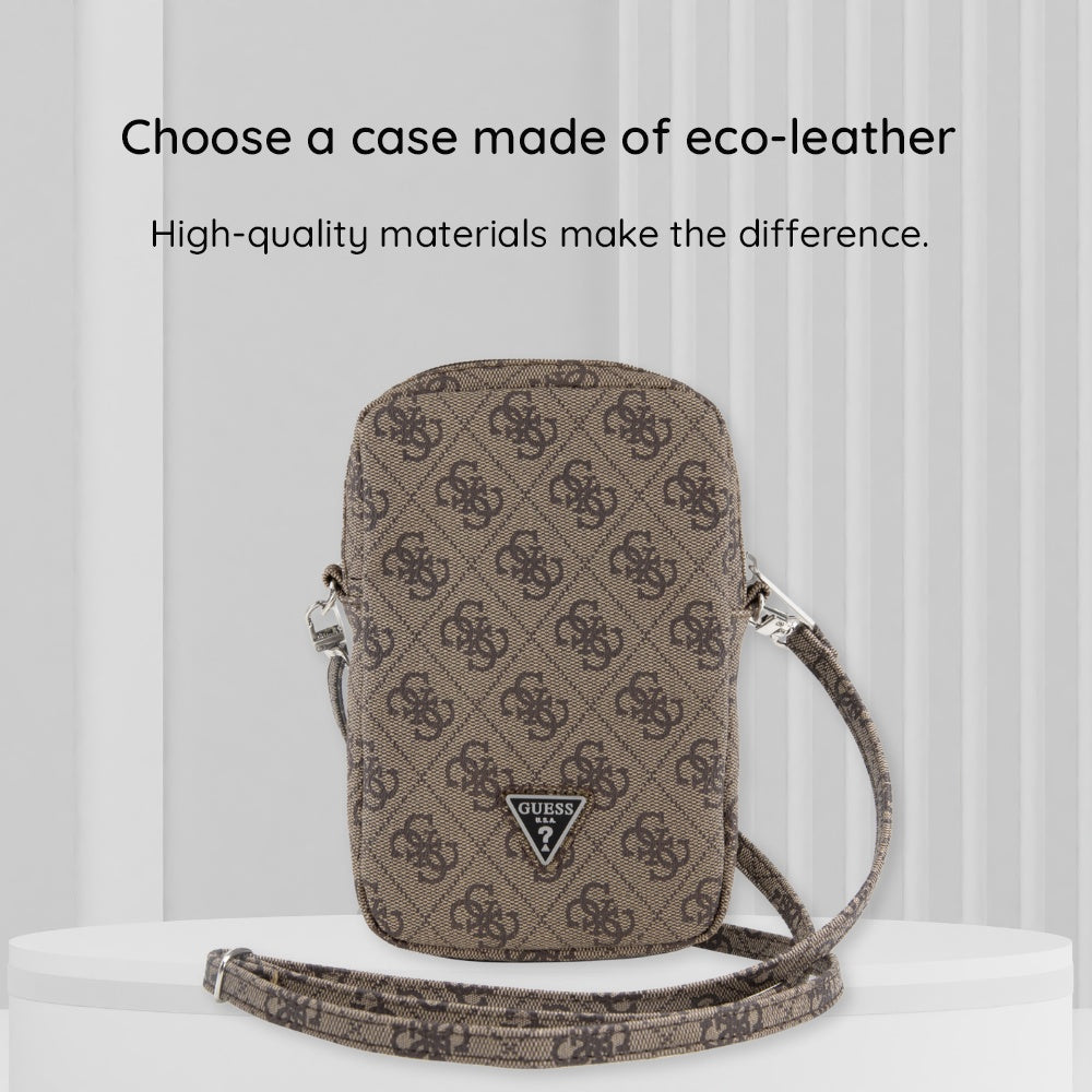 Sac Universel pour Téléphone, Guess, Triangle 4G, Doré