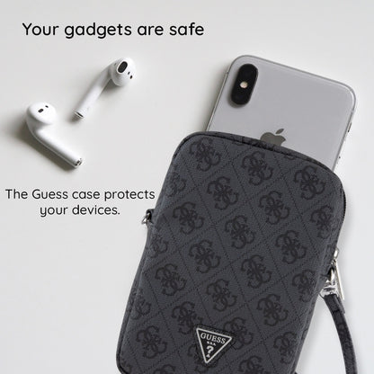 Sac Universel pour Téléphone, Guess, Triangle 4G, Doré