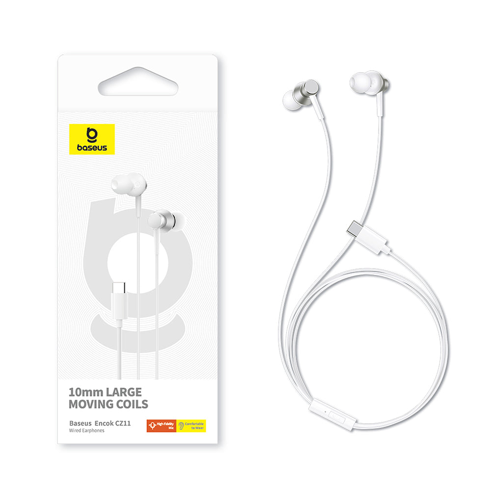 Mains libres 3.5mm Baseus Encok CZ11, Blanc A0016434300213-Z1 