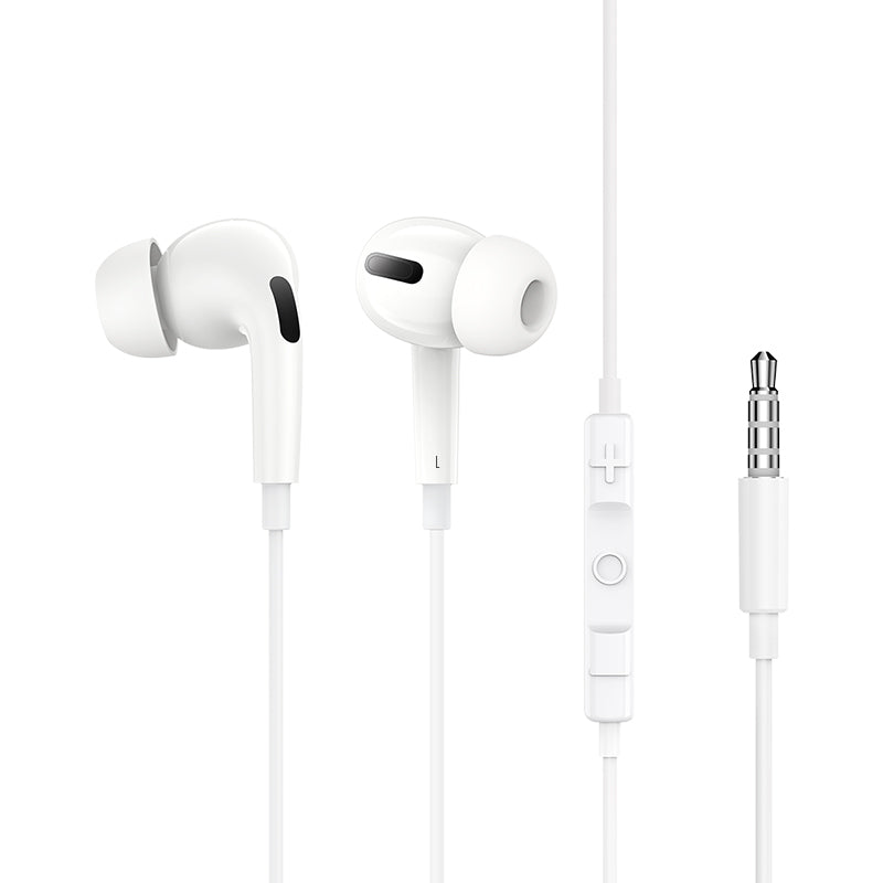 Kit mains libres 3.5mm Baseus Encok H18, Blanc