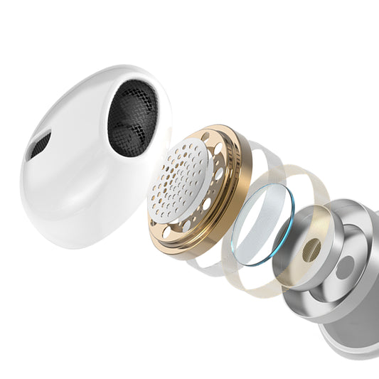 Kit mains libres 3,5 mm BWOO HF05, Blanc