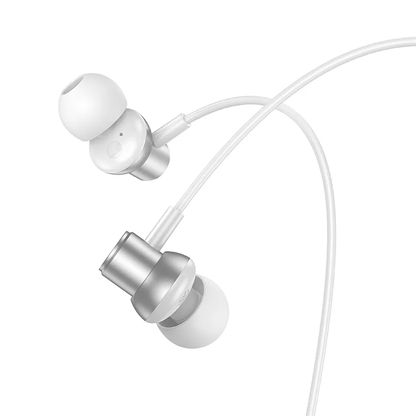 Handsfree 3.5mm HOCO M110, Argent
