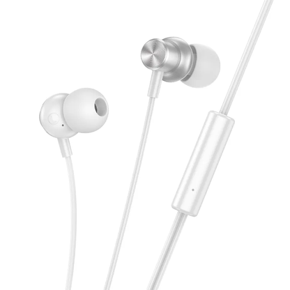 Handsfree 3.5mm HOCO M110, Argent