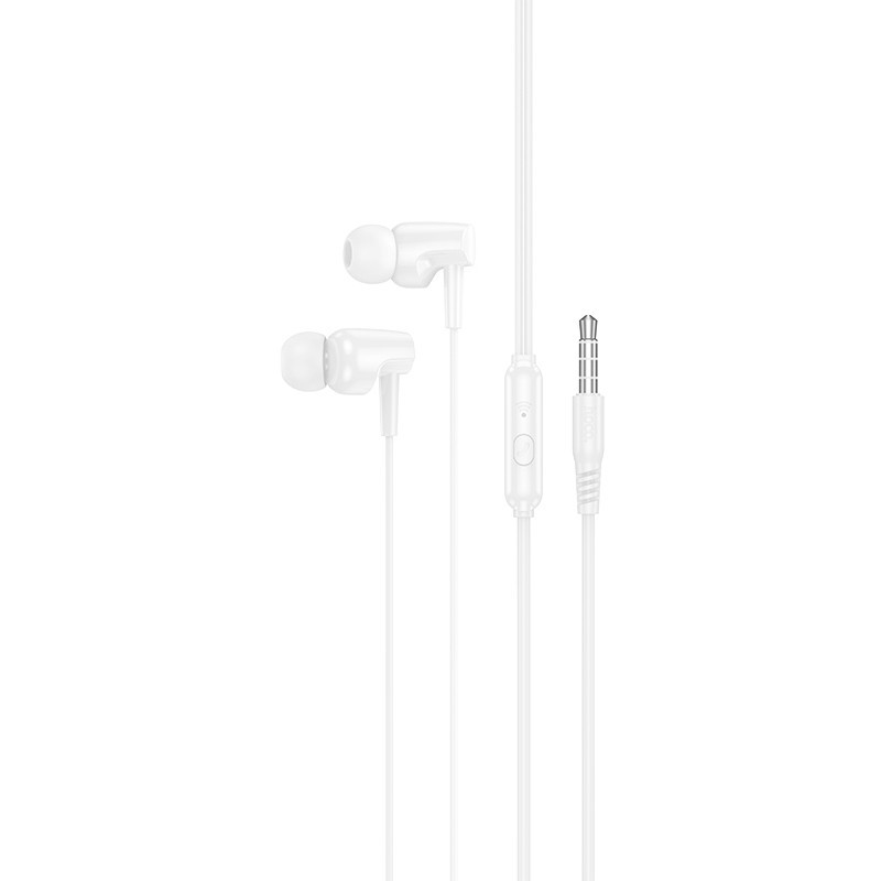 Écouteurs mains libres 3.5mm HOCO M112, Blanc