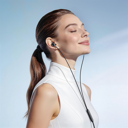 Écouteurs mains libres 3,5 mm / USB-C HOCO M119A, Noir