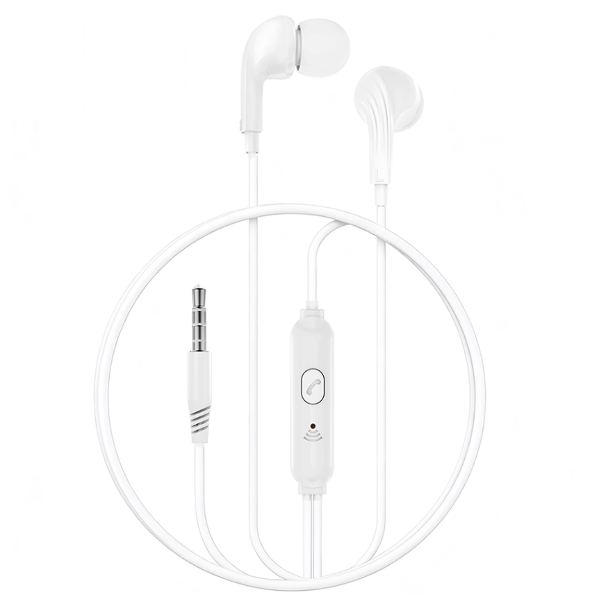 Écouteurs mains libres 3,5 mm XO Design EP86, Blanc