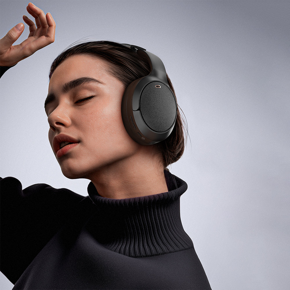 Kit mains libres Bluetooth Acefast H6, A2DP, ANC, Noir