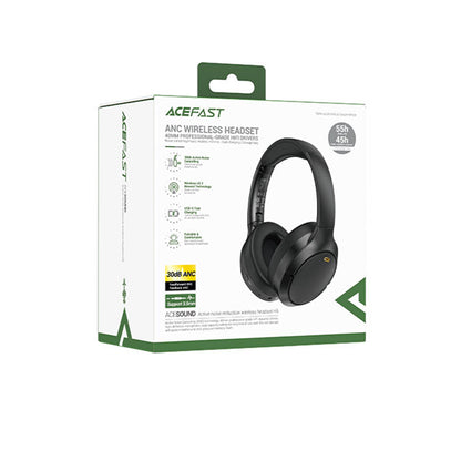 Kit mains libres Bluetooth Acefast H6, A2DP, ANC, Noir