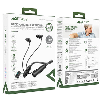 Kit mains libres Bluetooth Acefast N4, A2DP, Noir