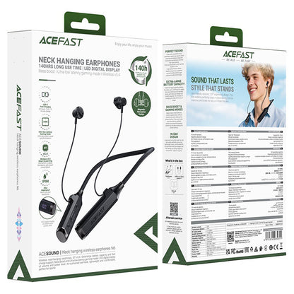 Kit mains libres Bluetooth Acefast N6, A2DP, Noir