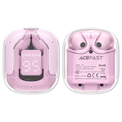 Kit mains libres Bluetooth Acefast T6, TWS, Rose