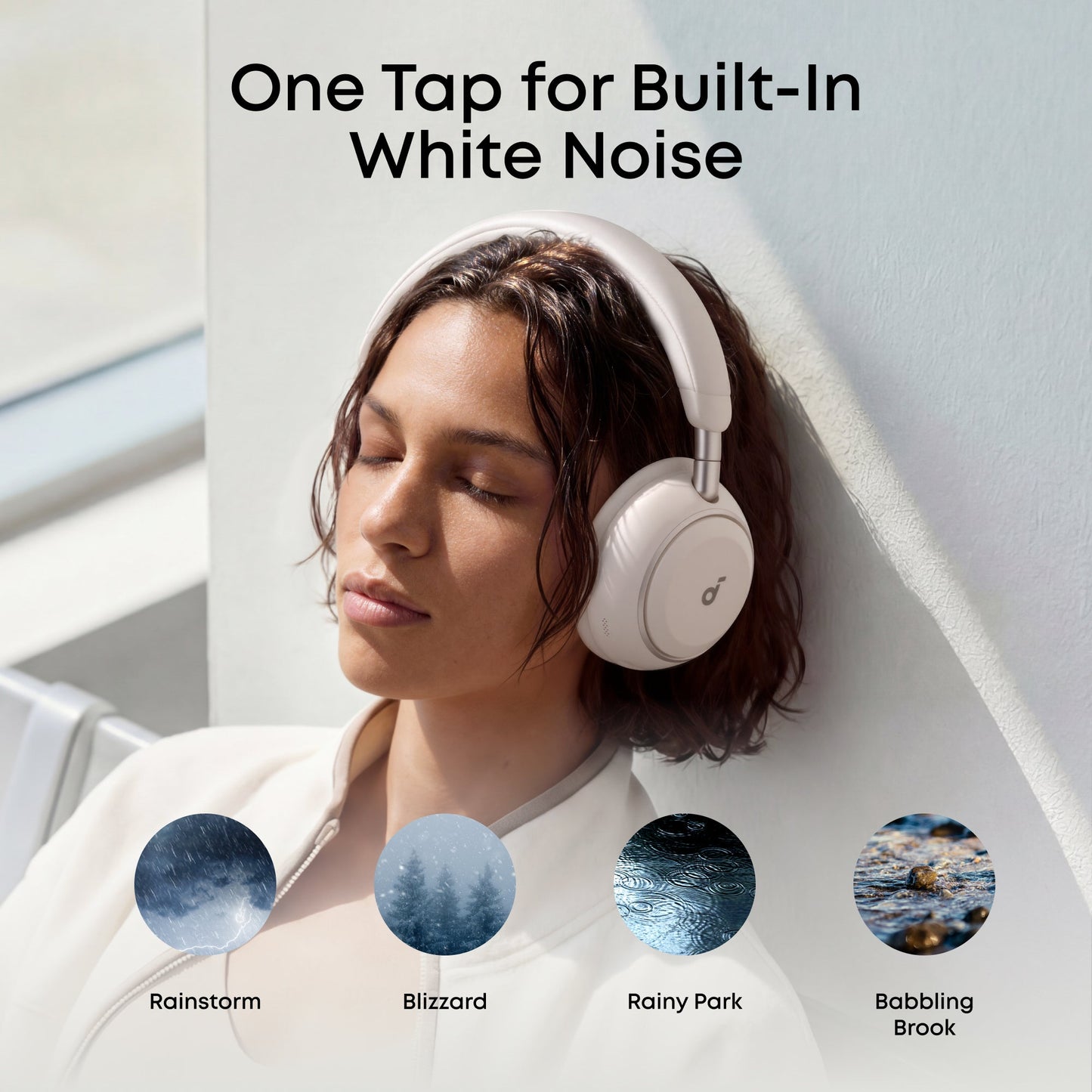 Kit mains libres Bluetooth Anker SoundCore Space 2, A2DP, ANC, Blanc D1402G21