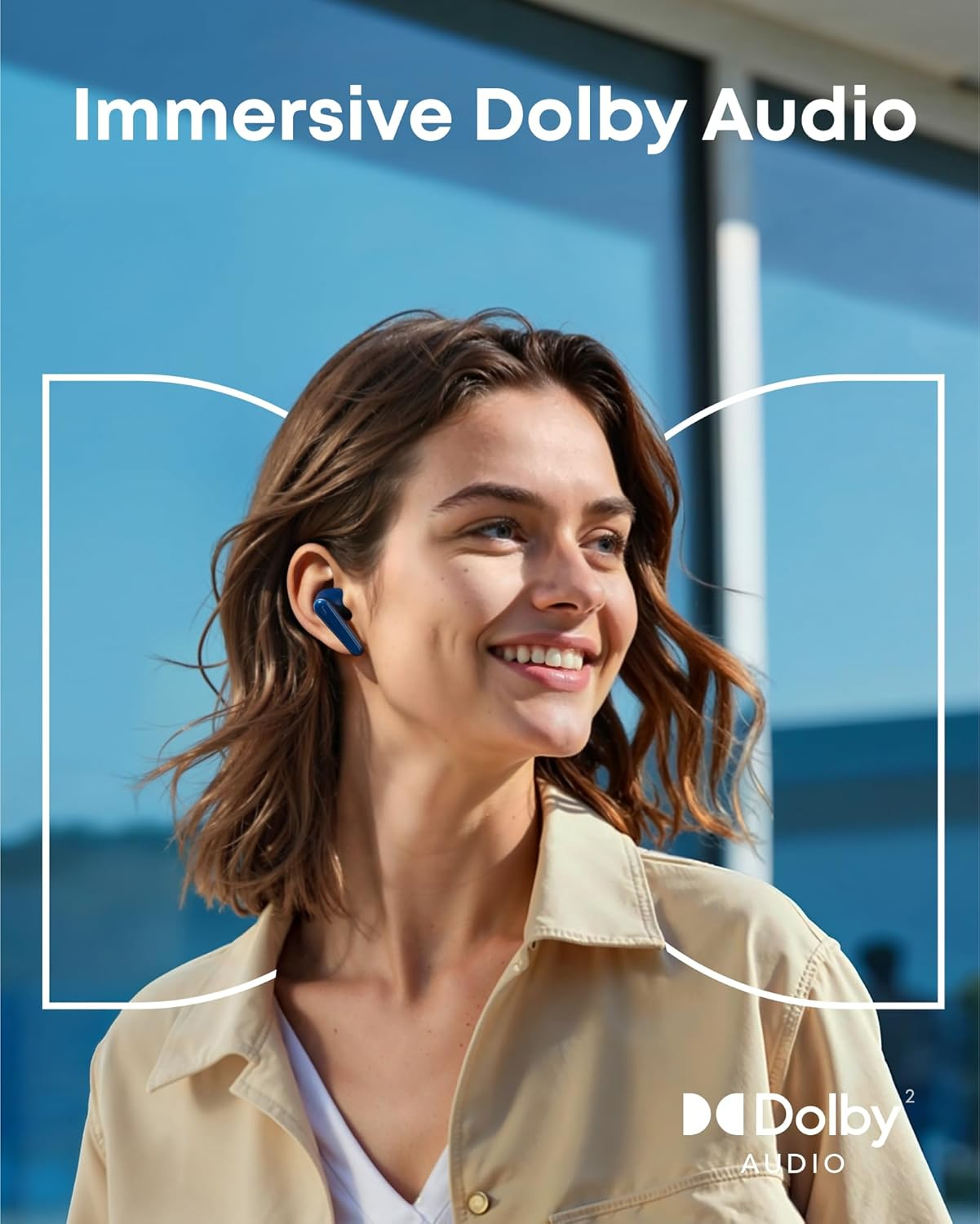 Kit mains libres Bluetooth Anker SoundCore Liberty 5, TWS, ANC, Bleu A3957G31