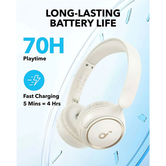 Kit mains libres Bluetooth Anker SoundCore H30i, Multipoint, A2DP, Blanc A3012G21