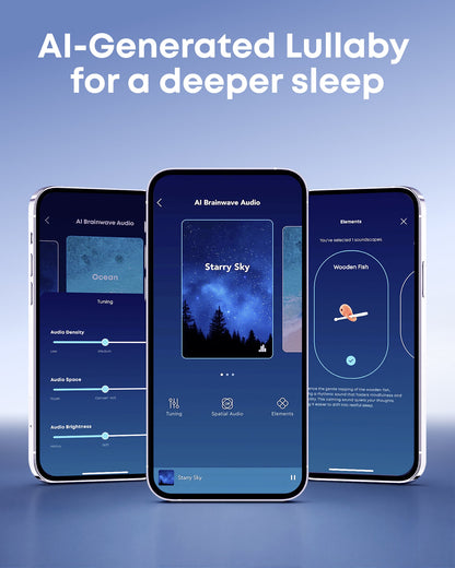 Kit mains libres Bluetooth Anker SoundCore Sleep A30, TWS, ANC, Blanc D1301G21