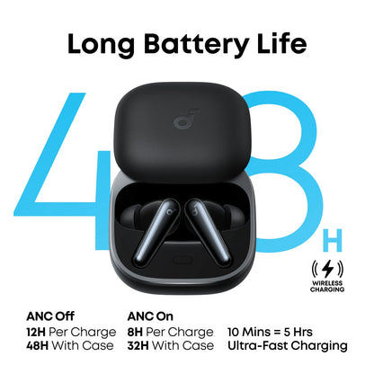 Écouteurs Bluetooth Anker SoundCore Liberty 5, TWS, ANC, Noir A3957G11