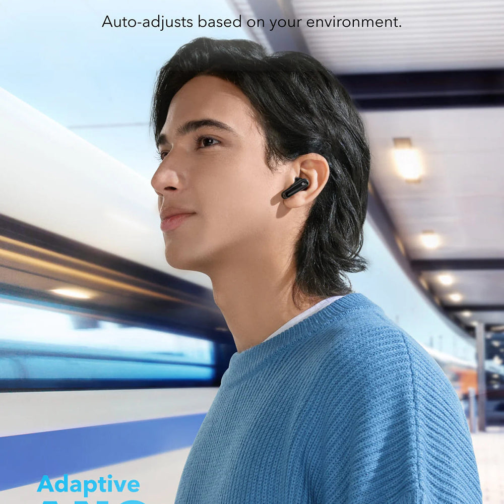 Kit mains libres Bluetooth Anker SoundCore P40i, TWS, ANC, Bleu A3955G31