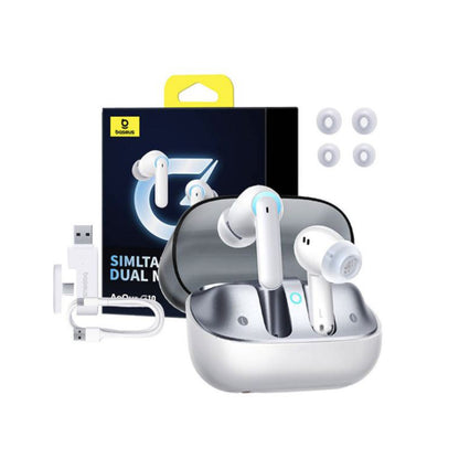 Handsfree Bluetooth Baseus AeQur G10, TWS, Blanc A00055400221-00