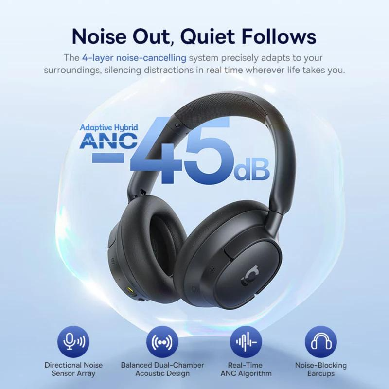 Kit mains libres Bluetooth Baseus Bass BH1 NC, MultiPoint, A2DP, ANC, Noir A0203703
