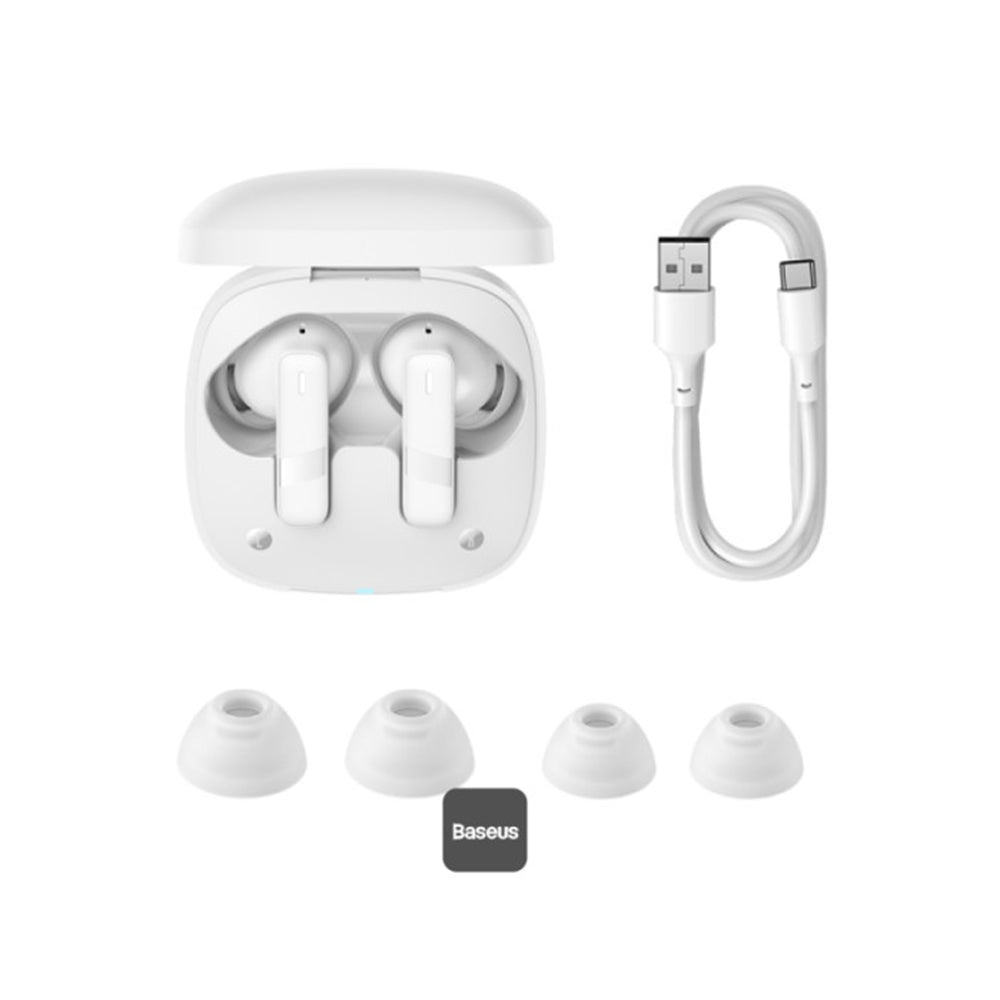 Handsfree Bluetooth Baseus Bowie E20, TWS, Blanc A00069700223-00