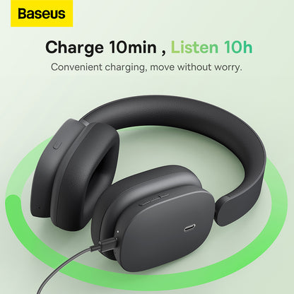 Kit mains libres Bluetooth Baseus Bowie H1, A2DP, ANC, Gris NGTW230213